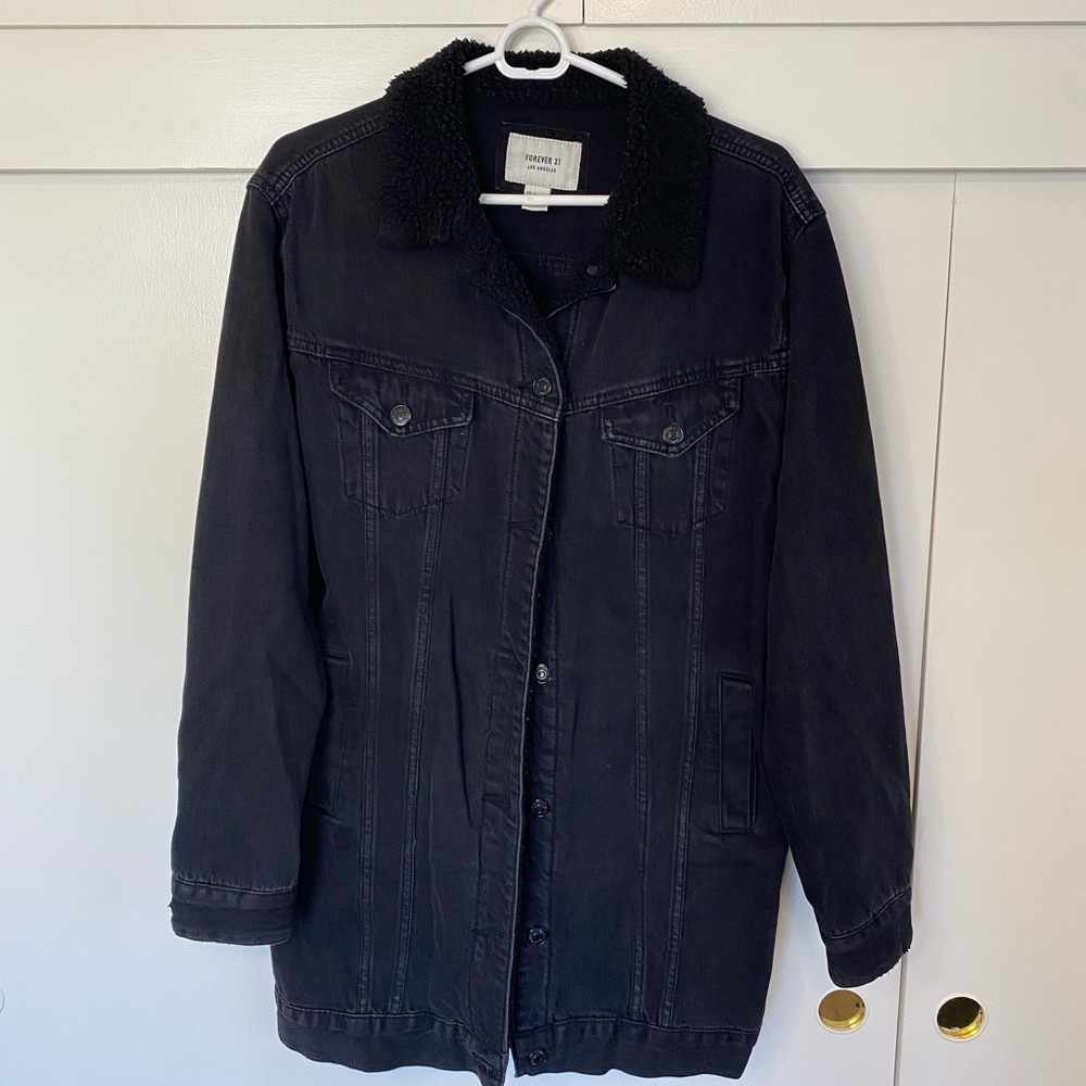 Black jean jacket